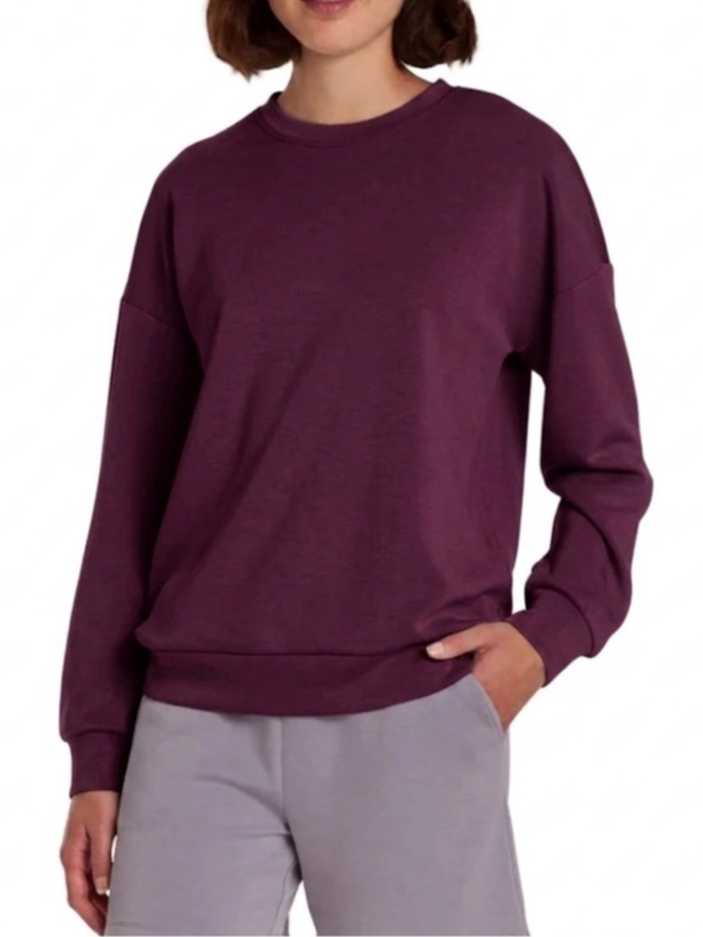 Lazypants Rayon Blend Crewneck Sweater Size Large